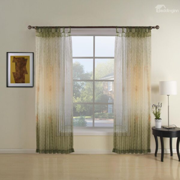 Best Selling Amazing Two Pieces Custom Sheer Curtain