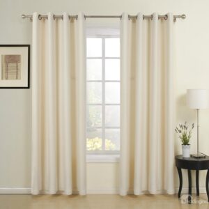 Creamy-White Elegant Wonderful Two Pieces Custom Curtain