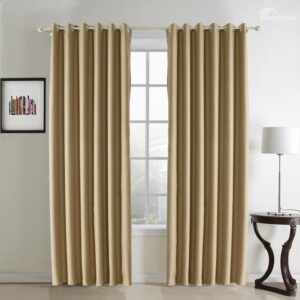 Modern Simple Wonderful Polyester Grommet Top Custom Curtain