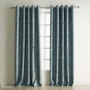 Chinese Classical Wonderful Grommet Top Custom Curtain