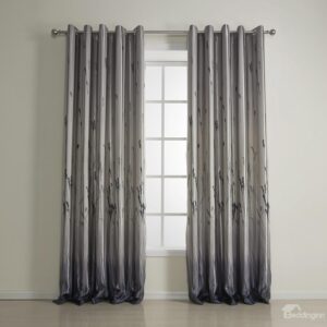 Fantastic Wonderful Polyester Classic Gray Custom Curtain