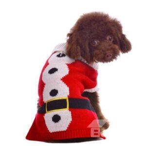 Fabulous Pretty Warm Red Sweater Dog Autumn and Winter Clothing