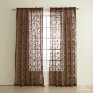 European Classic Wonderful Two Pieces Custom Sheer Curtain