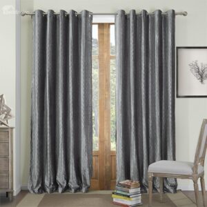 New Style Classic Gray Custom Curtain with Lining