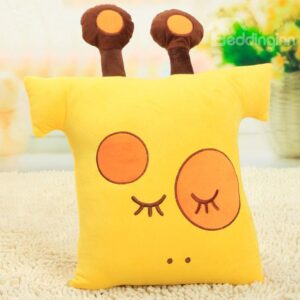 Super Soft Amazing Yellow Giraffe Pattern Throw Pillow