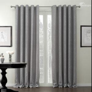 Half Shading Gray Two Sideds Custom Curtain