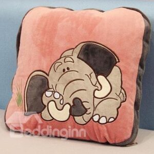 Super Lovely Pink Elephant Throw Pillow and Blanket