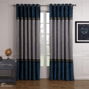 High Quality Solid Color Scheme Decorative Border Thickening Curtain
