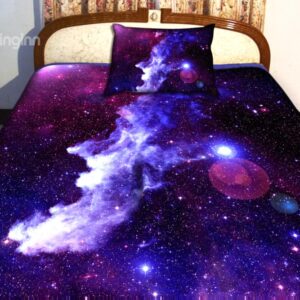 Amazing Purple Galaxy Print 4-Piece Duvet Cover Sets
