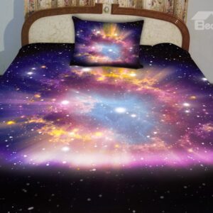 Very Beautiful Shining Star Print 4-Piece Duvet Cover Sets
