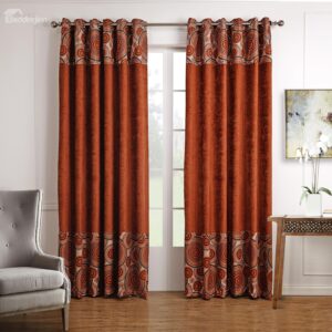 Top Class Rich Color Unique Pattern Custom Curtain