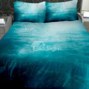 Peaceful Clouds Plains Print 4-Piece Duvet Cover Sets