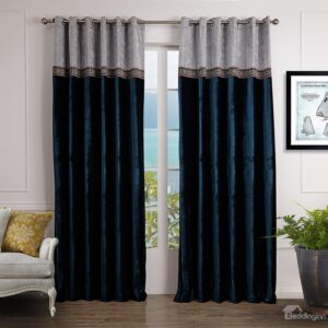 Top Class Decorative Border Design Custom Made Curtain