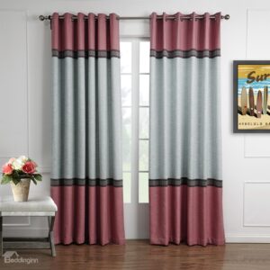 Fantastic Joint Color Decorative Border Design Custom Curtain