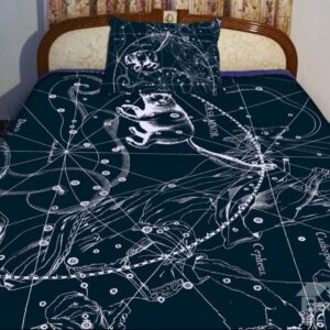 Clear Ursa Minor Print 4-Piece Duvet Cover Sets