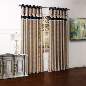 High Class Pretty Dyeing Double Color Custom Curtain