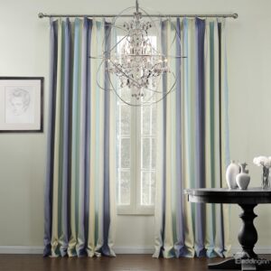 Graceful Pretty Mixed Color Checks Pattern Custom Curtain