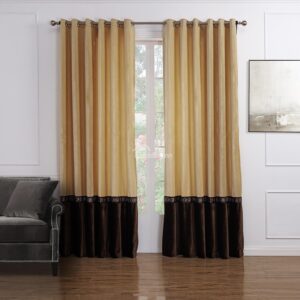 Wonderful High Quality Flannelette Double Colors Custom Curtain