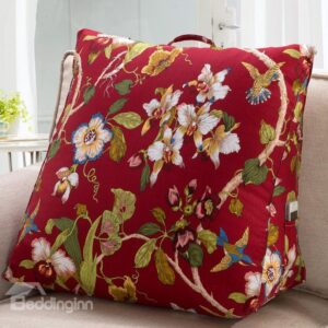 Fantastic Joyous Birds Playing over Branches Throw Pillow