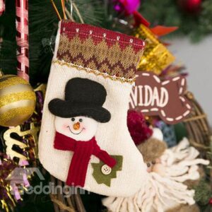Pretty High Quality Single Christmas Snow Man Sock