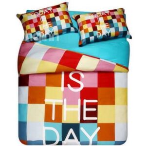 Gorgeous Colorful Letter Pattern 4-Piece Cotton Duvet Cover Sets