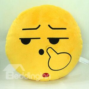 Creative Round Shape Pick Nose Pattern Throw Pillow
