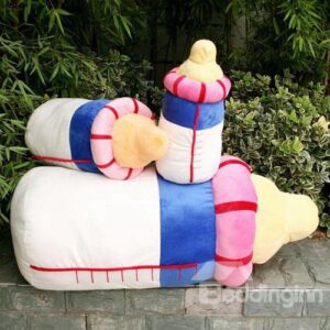 Super Lovely Pacifier Shape Pattern Throw Pillow