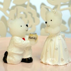 Hot Selling Romantic Bear Making a Proposal Candle