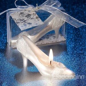 New Arrival Pretty Cinderella's Crystal Shoe Candle