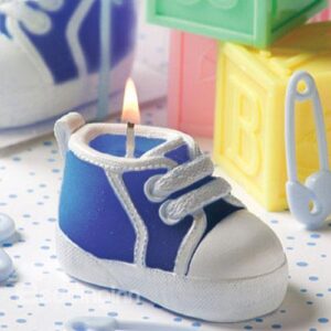 New Creation Lovable Baby Boy's Shoe Shape Candle