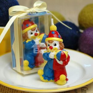 New Design Handicraft Smokeless Clown Shape Candle