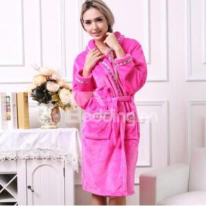 Cozy Lovely Elegant Concise Bathrobe for Women