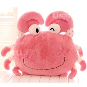 Super Lovely Steamed Crab Pattern Throw Pillow