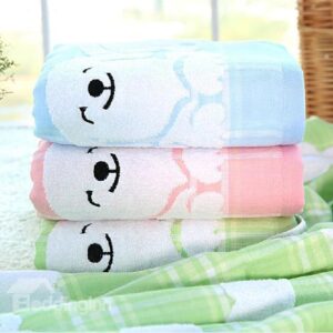 Super Cute Smile Dog Bath Towel for Children