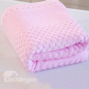 Super Lovely Soft Pink Checks Bath Towel