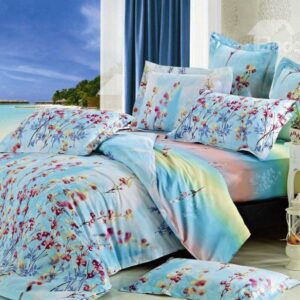 Elegant Beautiful Floral Pattern 4-Piece Cotton Duvet Cover Sets