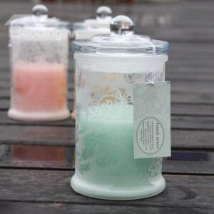 Amazing Popular Green France Snow Pear Fragrance Pretty Candle