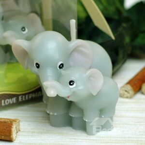 Hot Selling Happy Mother and Son Elephant Candle