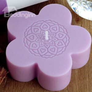 Long Burning Time Tranquilizing Scented Violet Quincunx Candle