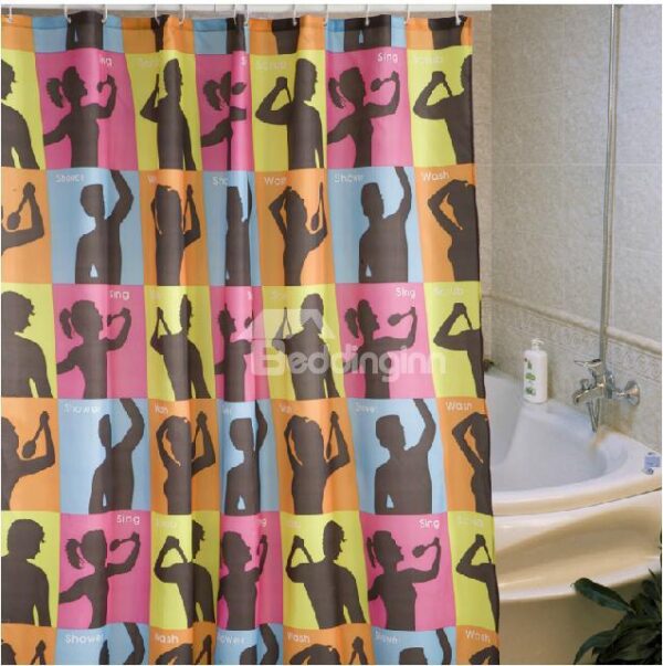 New Style Fashion Polyester Waterproof Shower Curtain