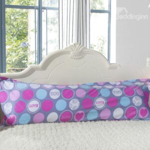 Attractive Colored Circles Pattern Bed Pillowcase for a Couple