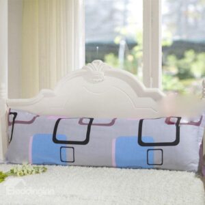 Super Soft Black Squares Gary Bed Pillowcase for a Couple