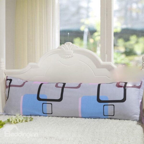 Super Soft Black Squares Gary Bed Pillowcase for a Couple