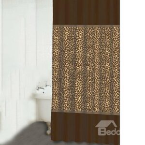 Fabulous Fashion Leopard Design Polyester Shower Curtain