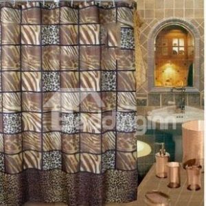 Modern Fashion Leopard Zebra-stripe Pattern Shower Curtain