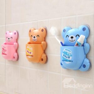 Adorable Smile Bear Design Bathroom Toothbrush Holder