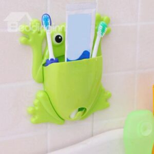 Adorable Cartoon Frog Design Bathroom Toothbrush Holder