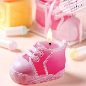 New Creation Lovable Baby Girl's Shoe Shape Candle
