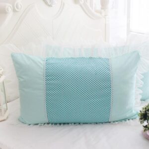 Super Soft White Border Little Dots Bed Pillowcase
