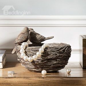 Funny Amazing Monti Couple Little Bird's Nest Jewelry Box